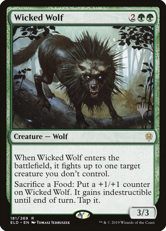 Wicked Wolf (Promo Pack) (Throne of Eldraine): Throne of Eldraine Promos