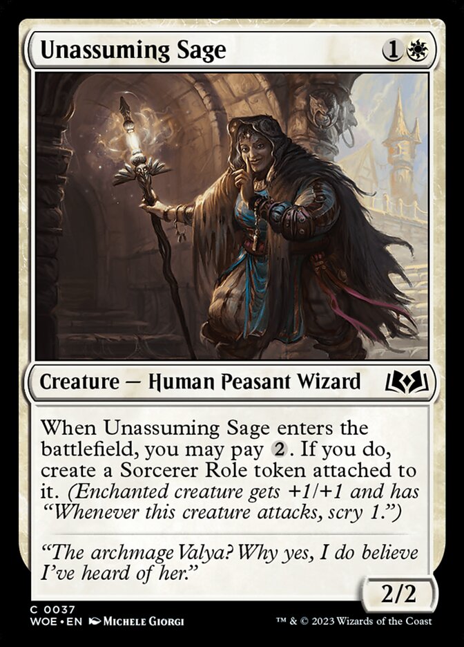 Unassuming Sage: Wilds of Eldraine