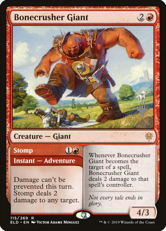 Bonecrusher Giant // Stomp (Promo Pack) (Throne of Eldraine): Throne of Eldraine Promos
