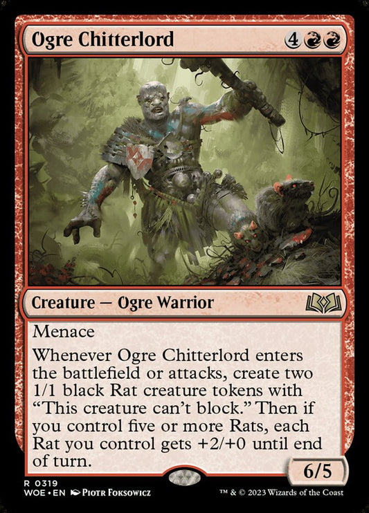 Ogre Chitterlord - (Foil): Wilds of Eldraine