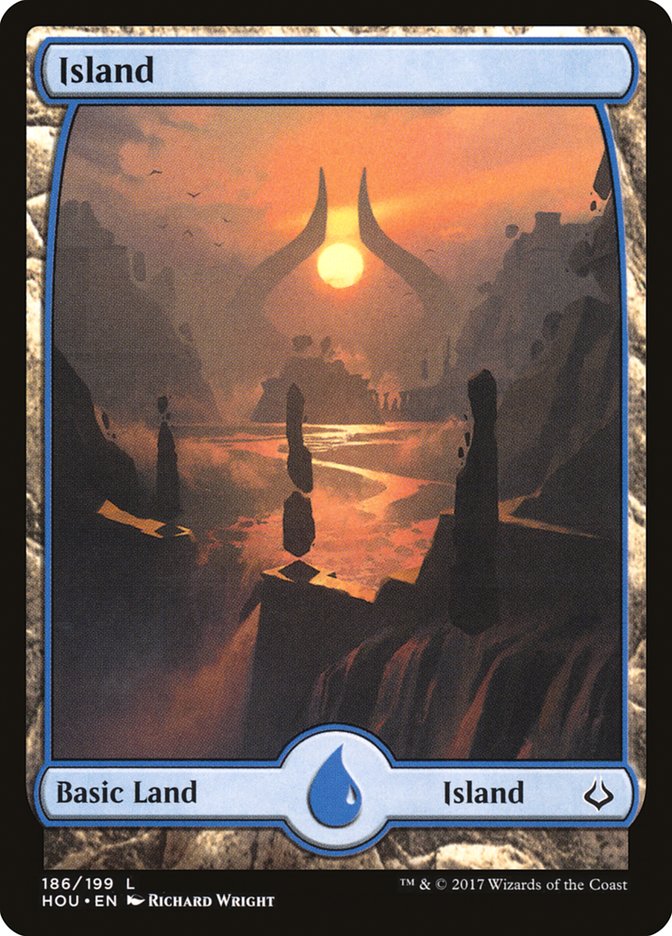 Island (#186) (Full Art): Hour of Devastation
