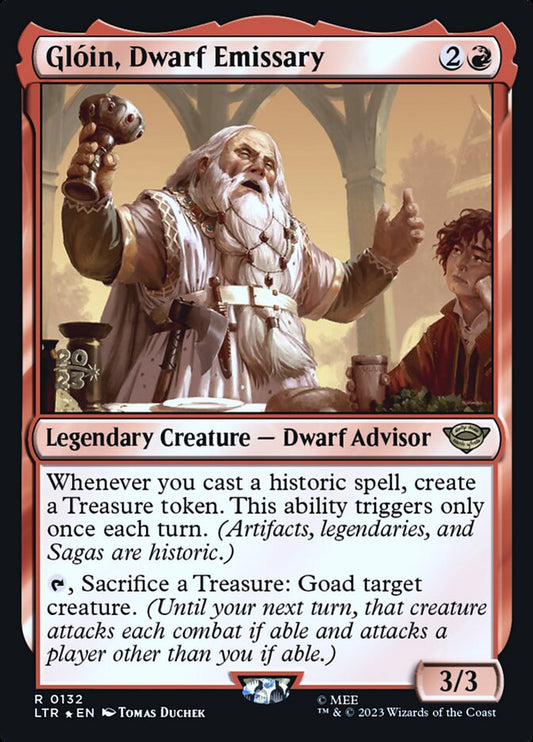 Glóin, Dwarf Emissary - (Foil): Tales of Middle-earth Promos