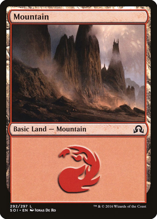 Mountain (#292) - (Foil): Shadows over Innistrad