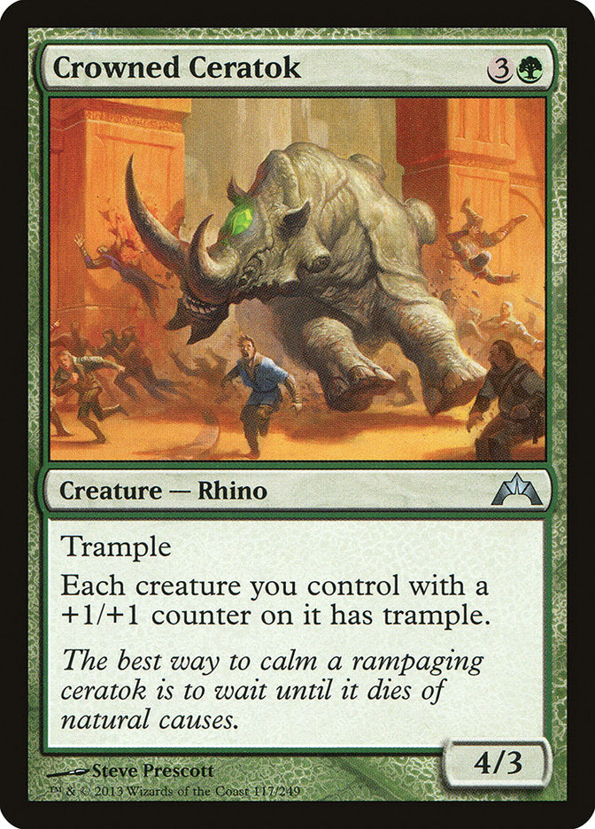 Crowned Ceratok - (Foil): Gatecrash