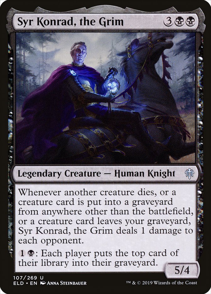 Syr Konrad, the Grim - (Foil): Throne of Eldraine