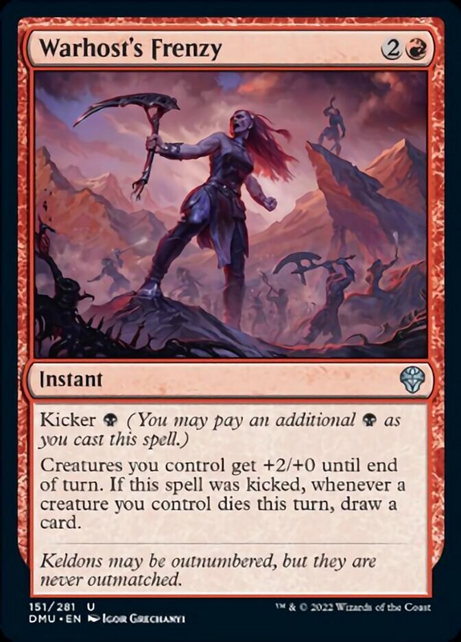 Warhost's Frenzy - (Foil): Dominaria United