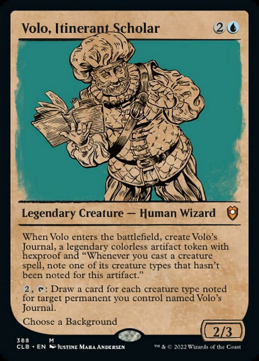 Volo, Itinerant Scholar (Showcase) - (Foil): Commander Legends: Battle for Baldur's Gate