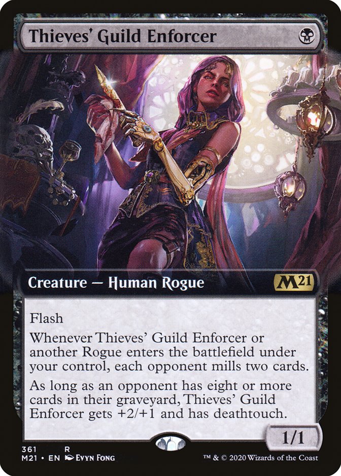 Thieves' Guild Enforcer (Extended Art): Core Set 2021