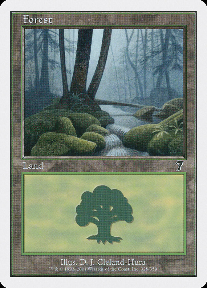 Forest (#328) - (Foil): Seventh Edition