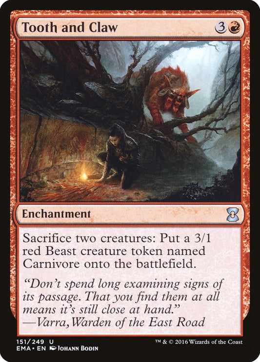 Tooth and Claw - (Foil): Eternal Masters
