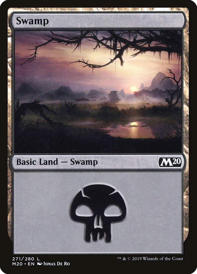 Swamp (#271) - (Foil): Core Set 2020