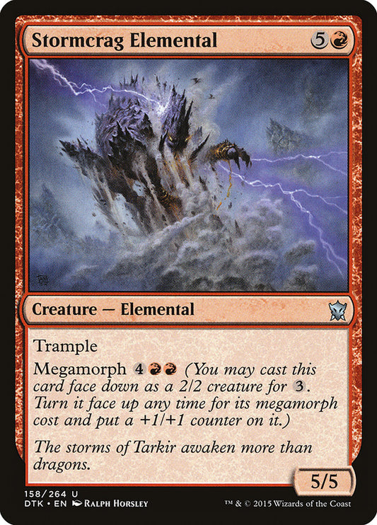 Stormcrag Elemental - (Foil): Dragons of Tarkir
