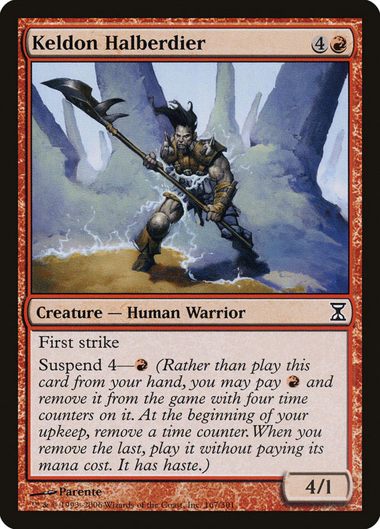 Keldon Halberdier - (Foil): Time Spiral