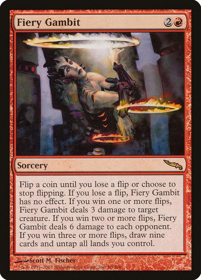 Fiery Gambit - (Foil): Mirrodin