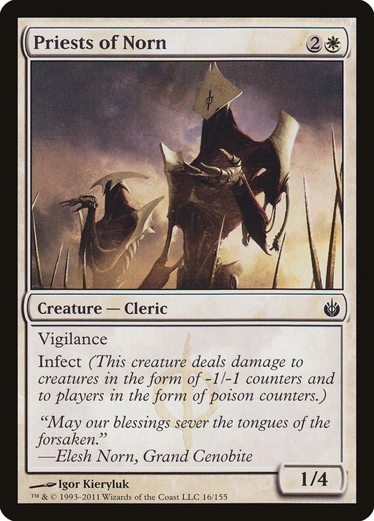 Priests of Norn - (Foil): Mirrodin Besieged
