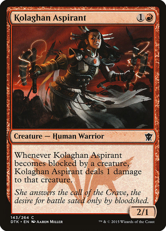 Kolaghan Aspirant - (Foil): Dragons of Tarkir