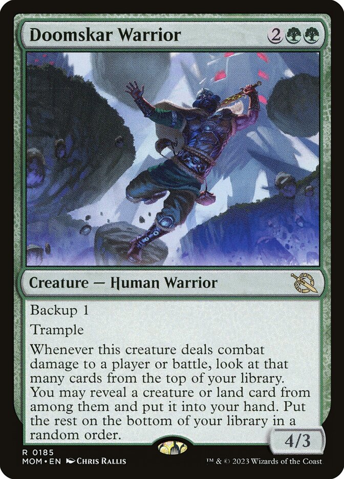 Doomskar Warrior - (Foil): March of the Machine