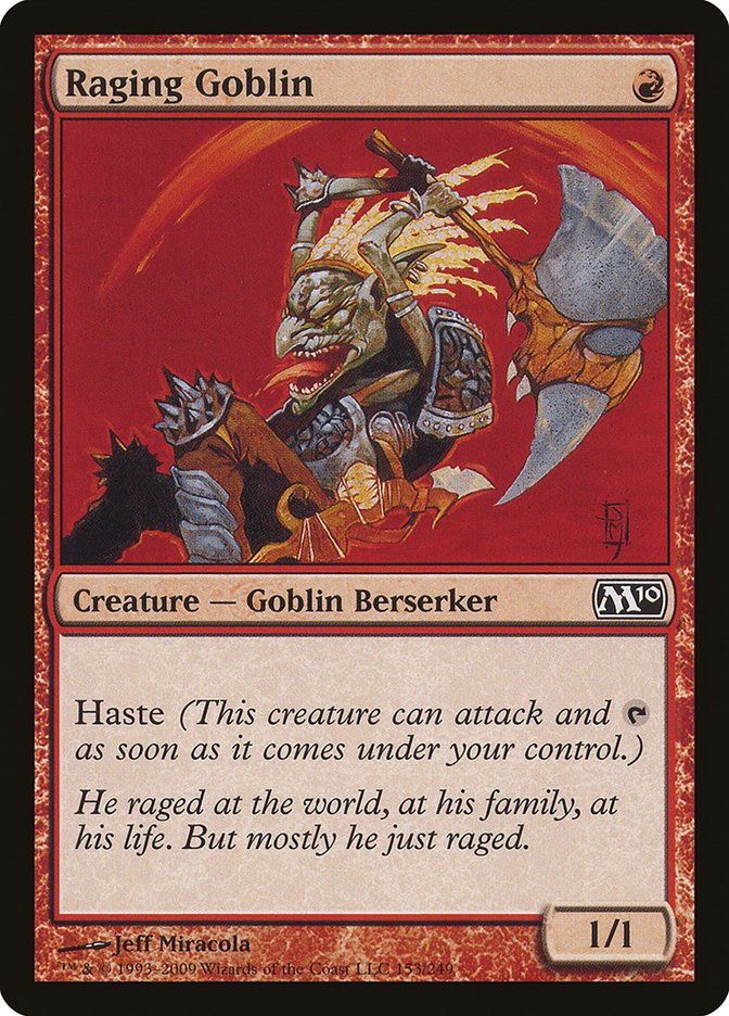 Raging Goblin - (Foil): Magic 2010