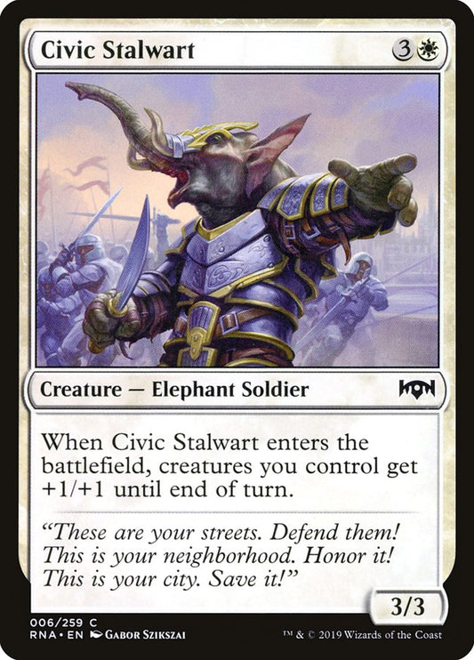 Civic Stalwart - (Foil): Ravnica Allegiance