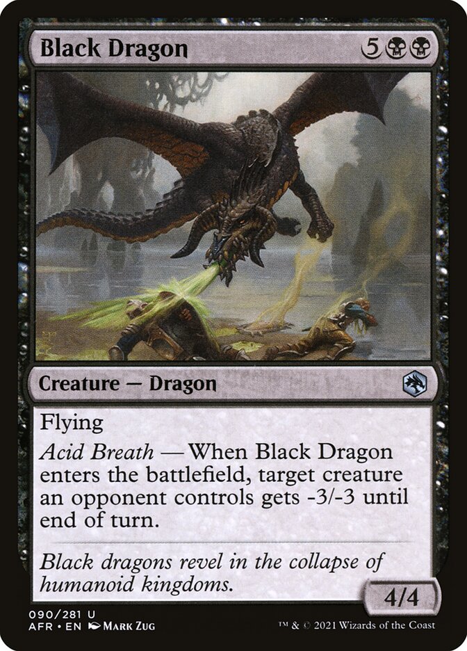 Black Dragon - (Foil): Adventures in the Forgotten Realms