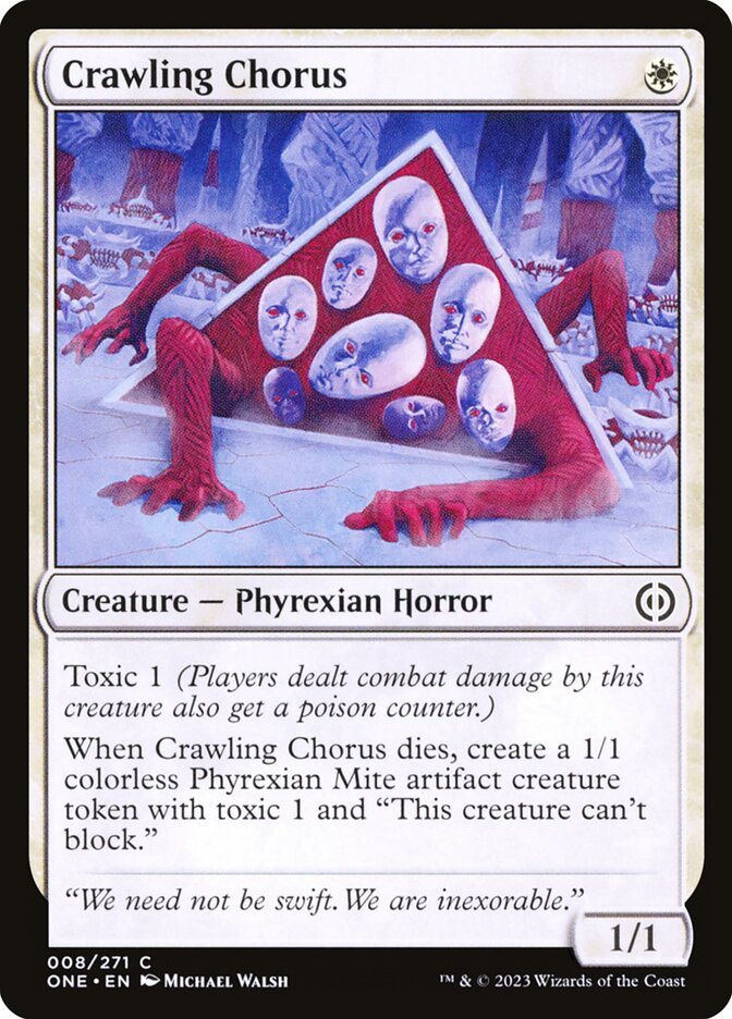 Crawling Chorus - (Foil): Phyrexia: All Will Be One