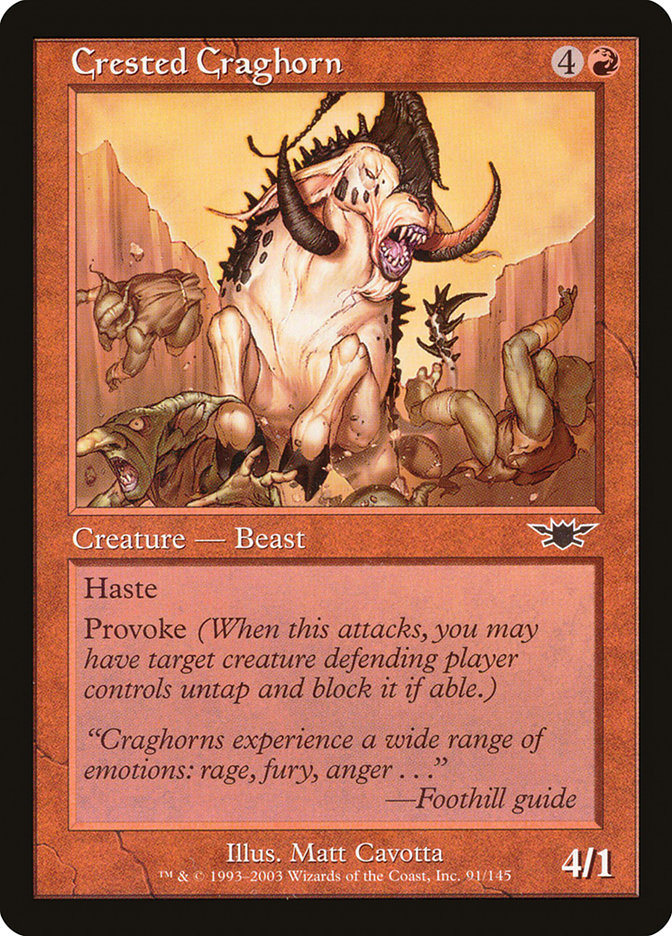 Crested Craghorn - (Foil): Legions