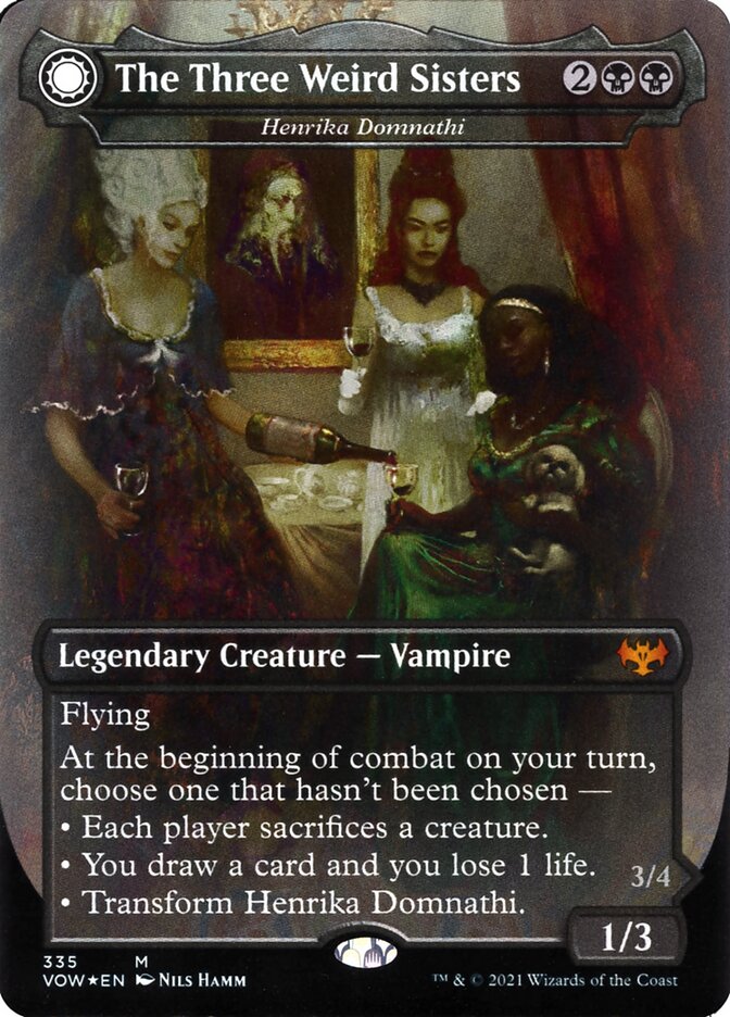 Henrika Domnathi // Henrika, Infernal Seer (The Three Weird Sisters // Fiends of Darkest Night) (Dracula Series): Innistrad: Crimson Vow