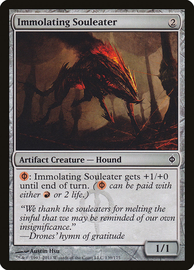 Immolating Souleater - (Foil): New Phyrexia