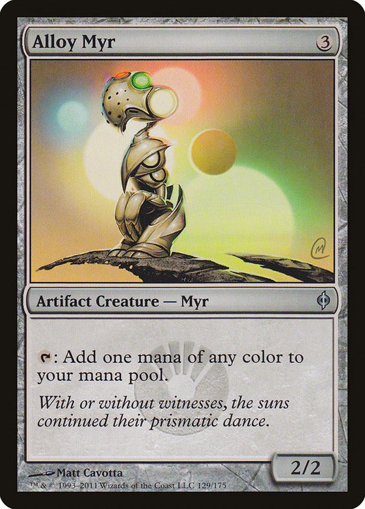 Alloy Myr - (Foil): New Phyrexia
