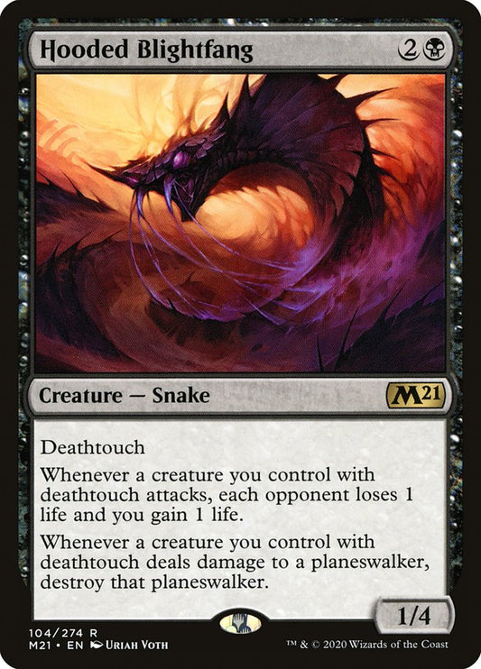 Hooded Blightfang - (Foil): Core Set 2021