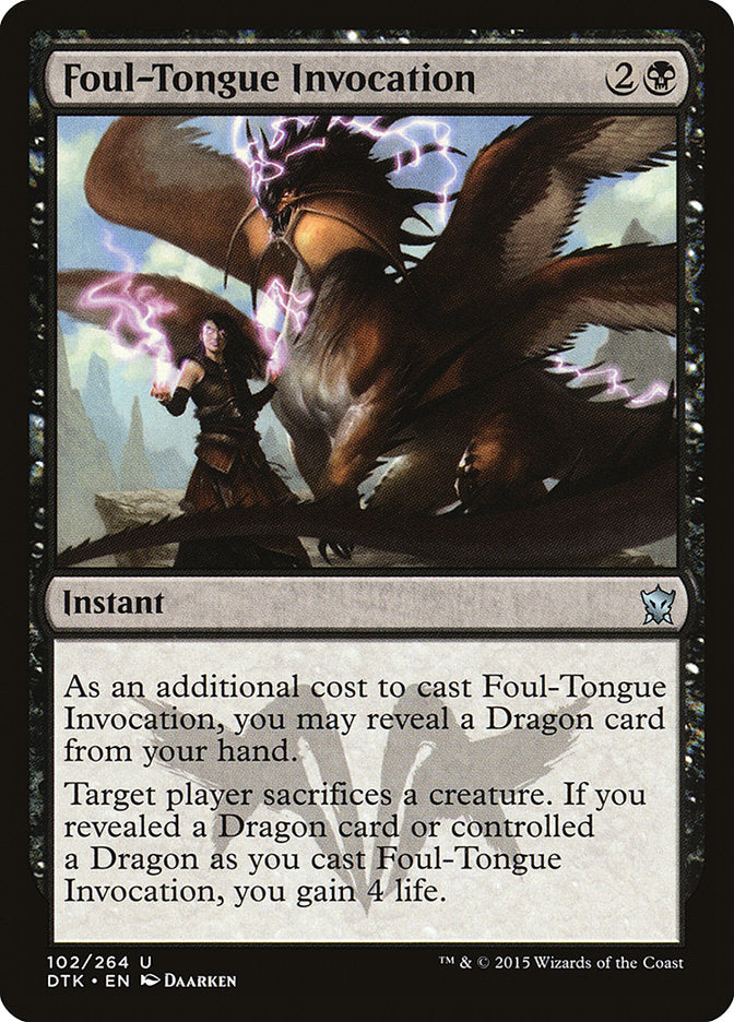 Foul-Tongue Invocation: Dragons of Tarkir