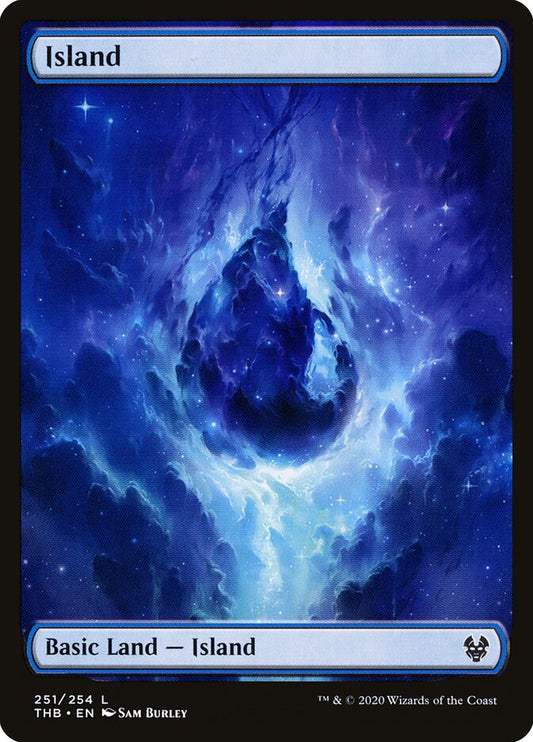 Island (#251) (Full Art) - (Foil): Theros Beyond Death