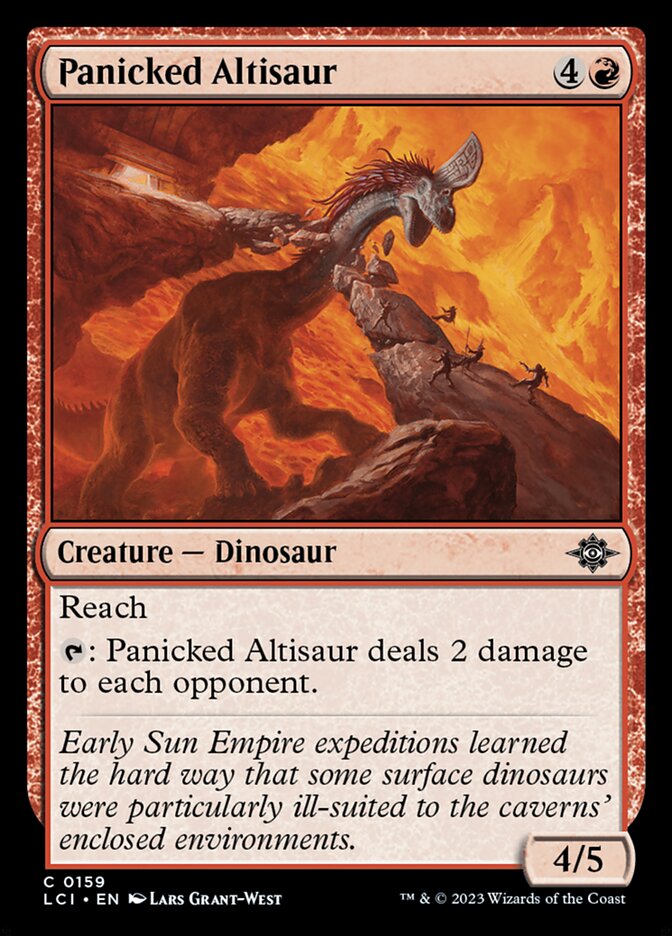 Panicked Altisaur - (Foil): Lost Caverns of Ixalan