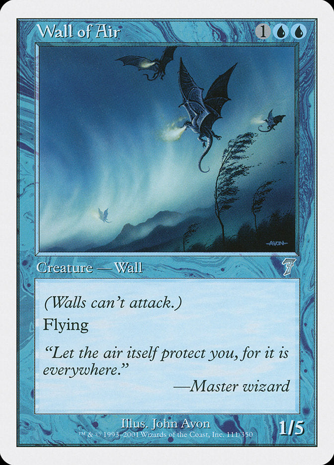 Wall of Air - (Foil): Seventh Edition