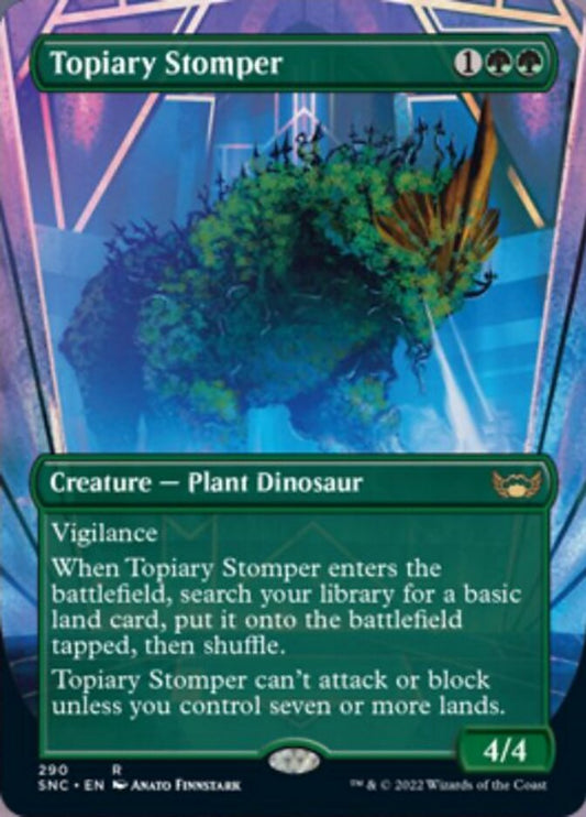 Topiary Stomper (Borderless) - (Foil): Streets of New Capenna