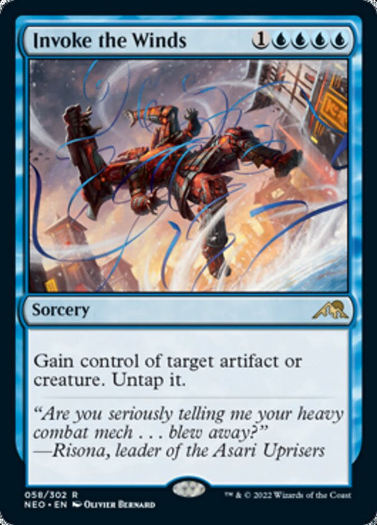 Invoke the Winds - (Foil): Kamigawa: Neon Dynasty