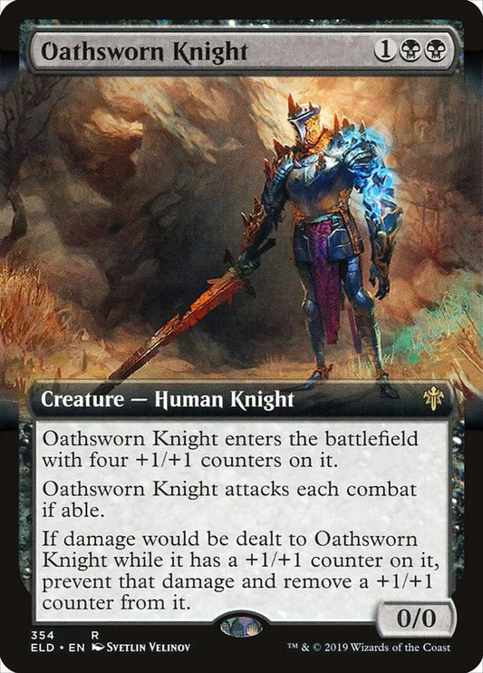 Oathsworn Knight (Extended Art): Throne of Eldraine