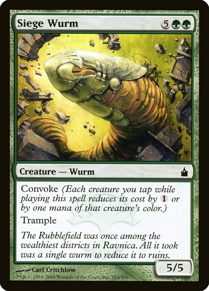 Siege Wurm - (Foil): Ravnica: City of Guilds