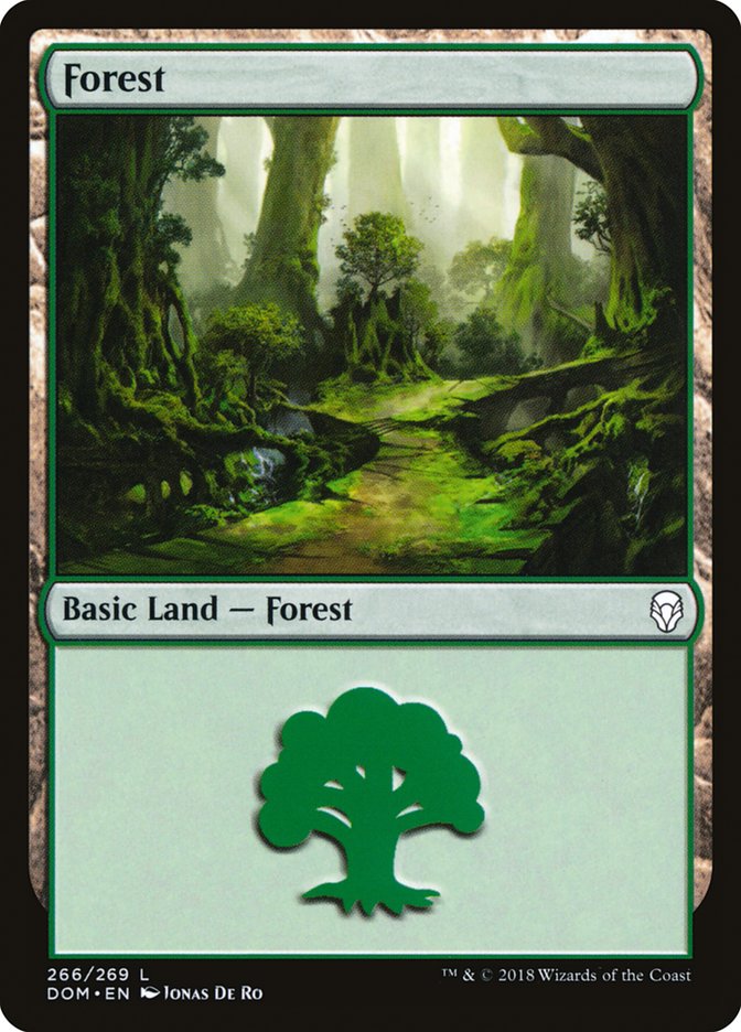 Forest (#266) - (Foil): Dominaria
