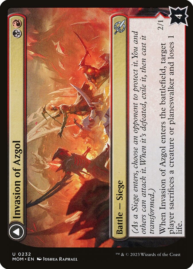 Invasion of Azgol // Ashen Reaper - (Foil): March of the Machine