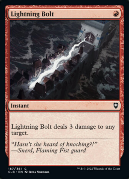 Lightning Bolt - (Foil): Commander Legends: Battle for Baldur's Gate