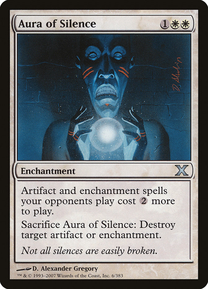 Aura of Silence - (Foil): Tenth Edition
