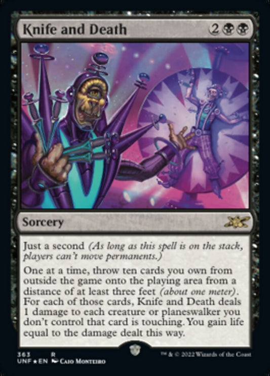Knife and Death (Galaxy Foil) - (Foil): Unfinity