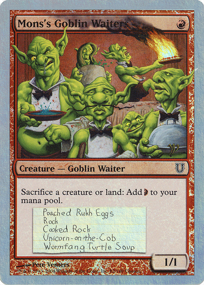 Mons's Goblin Waiters - (Foil): Unhinged