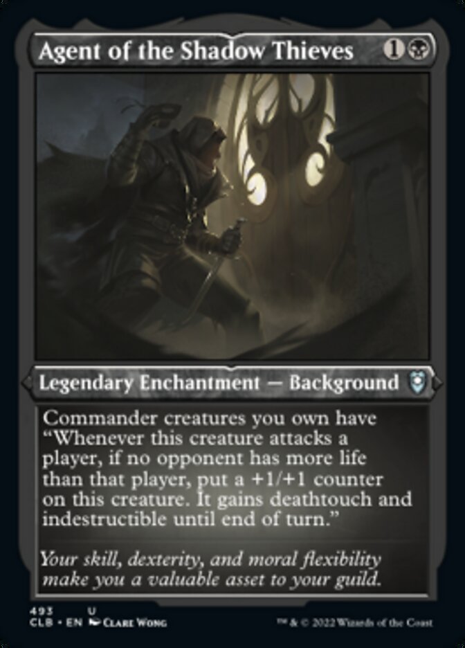 Agent of the Shadow Thieves (Foil Etched) - (Foil): Commander Legends: Battle for Baldur's Gate