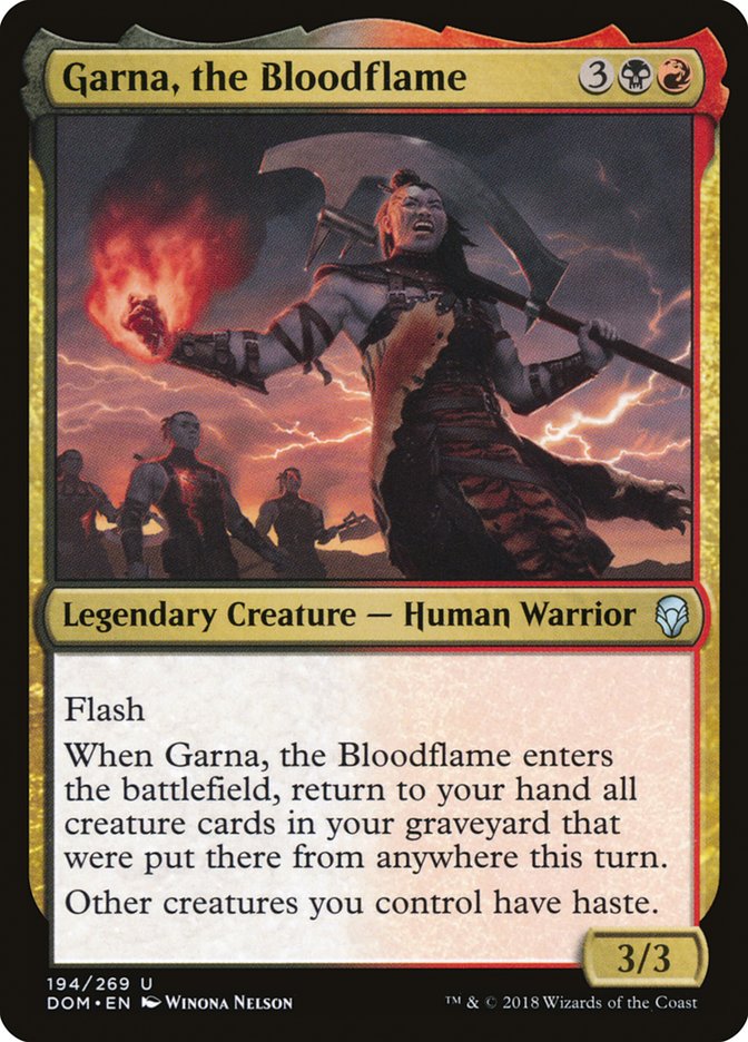 Garna, the Bloodflame - (Foil): Dominaria