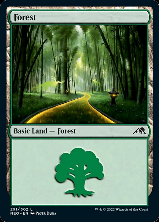 Forest (#291): Kamigawa: Neon Dynasty
