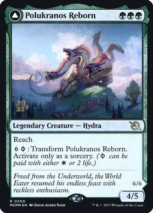 Polukranos Reborn // Polukranos, Engine of Ruin (Prerelease) (March of the Machine) - (Foil): March of the Machine Promos