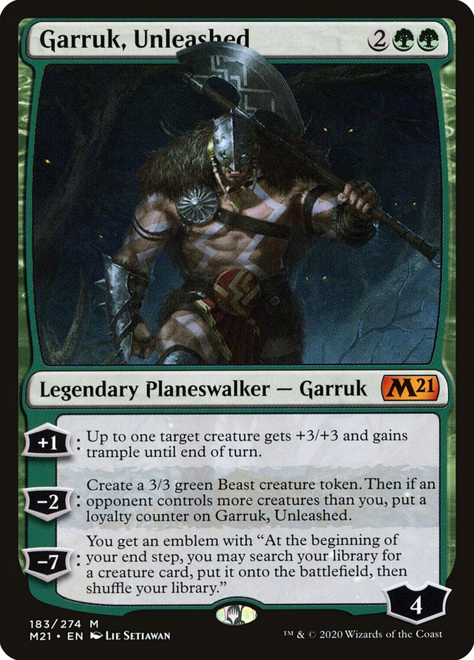 Garruk, Unleashed - (Foil): Core Set 2021