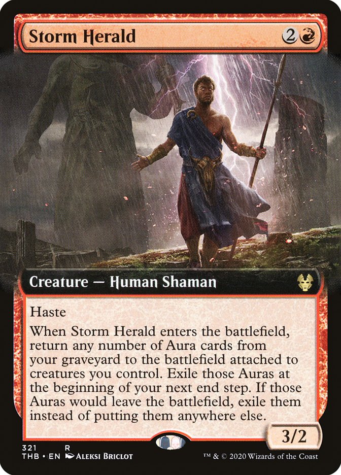 Storm Herald (Extended Art) - (Foil): Theros Beyond Death